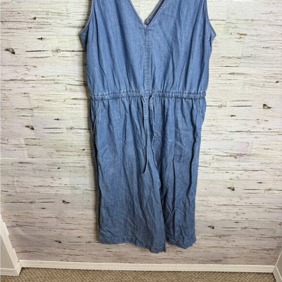 GAP Blue Denim Jumpsuit size xl - Picture 2 of 10